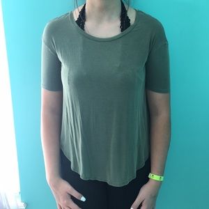 Green stretchy shirt